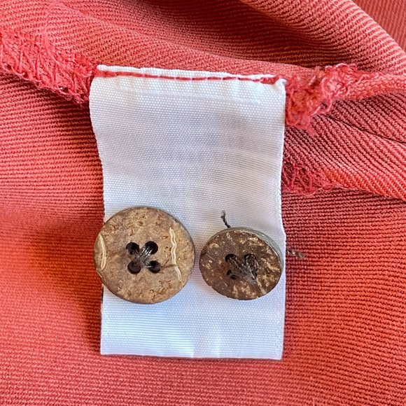 Tommy Bahama Silk Camp Shirt Men's Terra Cotta Color - Picture 5 of 6